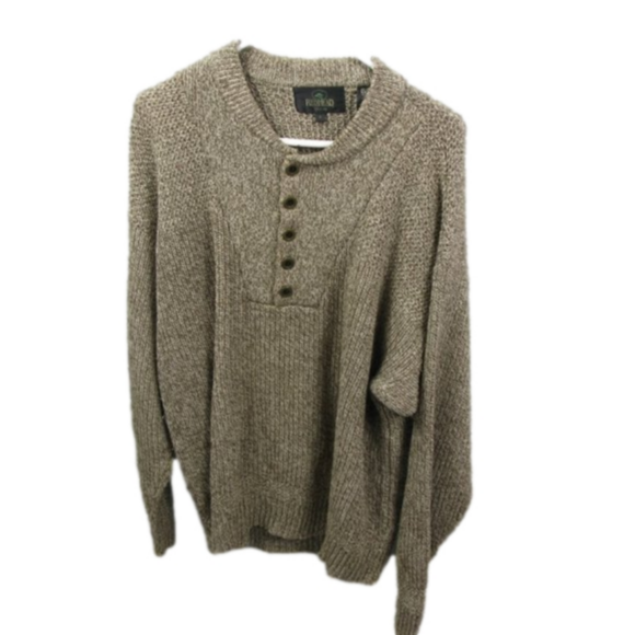 Red Head Men's Partial Button Crew Neck Sweater Size Large - Picture 5 of 5